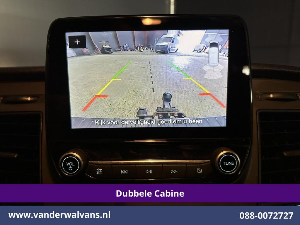 Ford Transit Custom 2.0 TDCI 131pk L2H1 Dubbele Cabine Euro6, Auto's, Voorwielaandrijving, 4 cilinders, 2540 kg, Wit