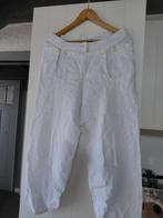 Wit linnen broek. Merk Completo. Maat M., Maat 38/40 (M), Wit, Ophalen of Verzenden, Zo goed als nieuw