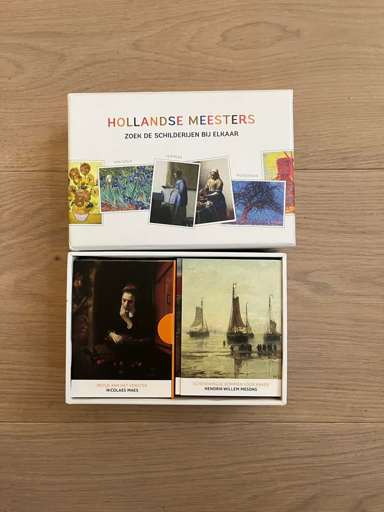 Hollandse Meesters Memospel - Zoek de schilderijen, Hobby en Vrije tijd, Een of twee spelers, Ophalen of Verzenden, Zo goed als nieuw