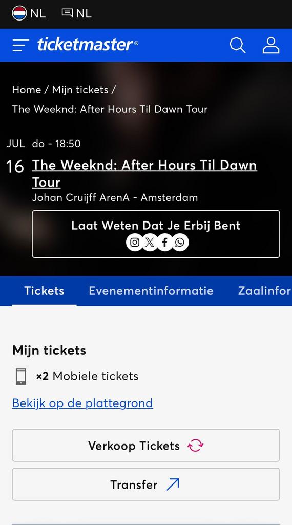 The weeknd after hours til dawn tour concert, Twee personen, Juli