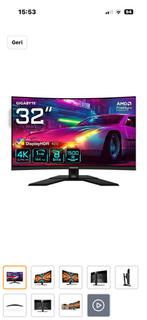 Gigabyte M32UC scherm als nieuw in doos., Ophalen, Zo goed als nieuw, IPS