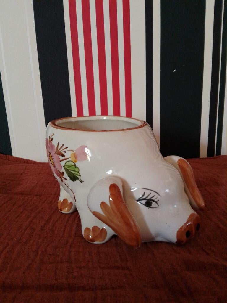 Varken bloempotje, Antiek en Kunst, Ophalen of Verzenden