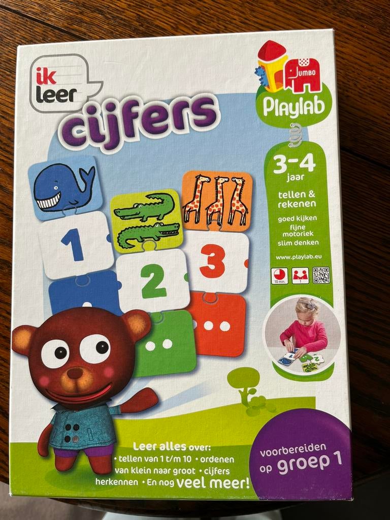 Spel Jumbo: ik leer cijfers ( compleet), Ophalen, Zo goed als nieuw, Rekenen