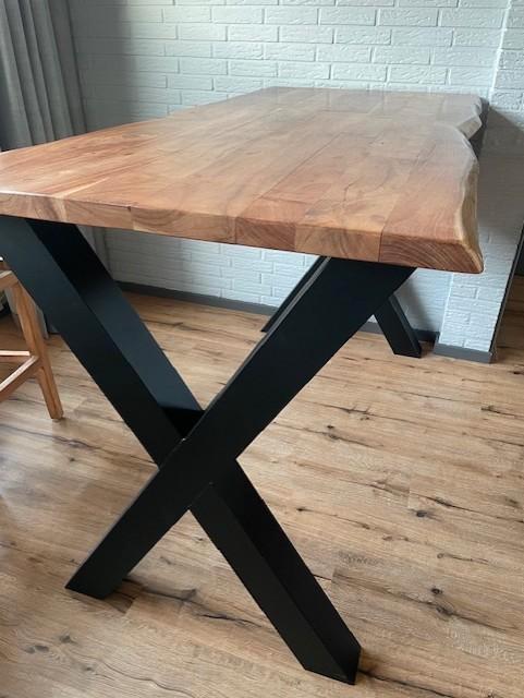 Boomstam Bartafel, Huis en Inrichting, Tafels | Eettafels, Zo goed als nieuw, 150 tot 200 cm, 50 tot 100 cm, Vijf personen of meer