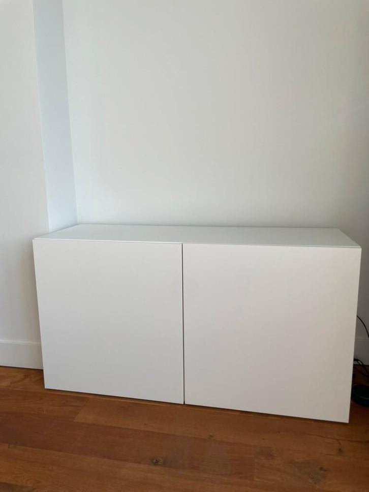 IKEA BESTÅ opbergkast met deuren, Huis en Inrichting, Kasten | Wandmeubels, Zo goed als nieuw, Minder dan 100 cm, Minder dan 150 cm
