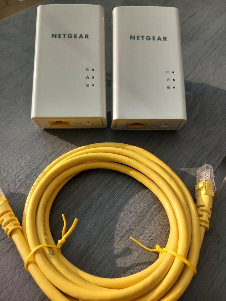 Netgear PL1000 Powerline Adapterset - 1000 Mbps, Computers en Software, Powerlines, Gebruikt, Ophalen of Verzenden