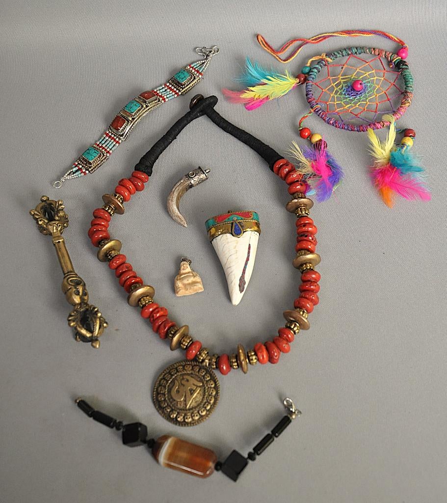 Tibetaanse/Nepal sieraden, Nepal, (lot nr 6), Ophalen of Verzenden