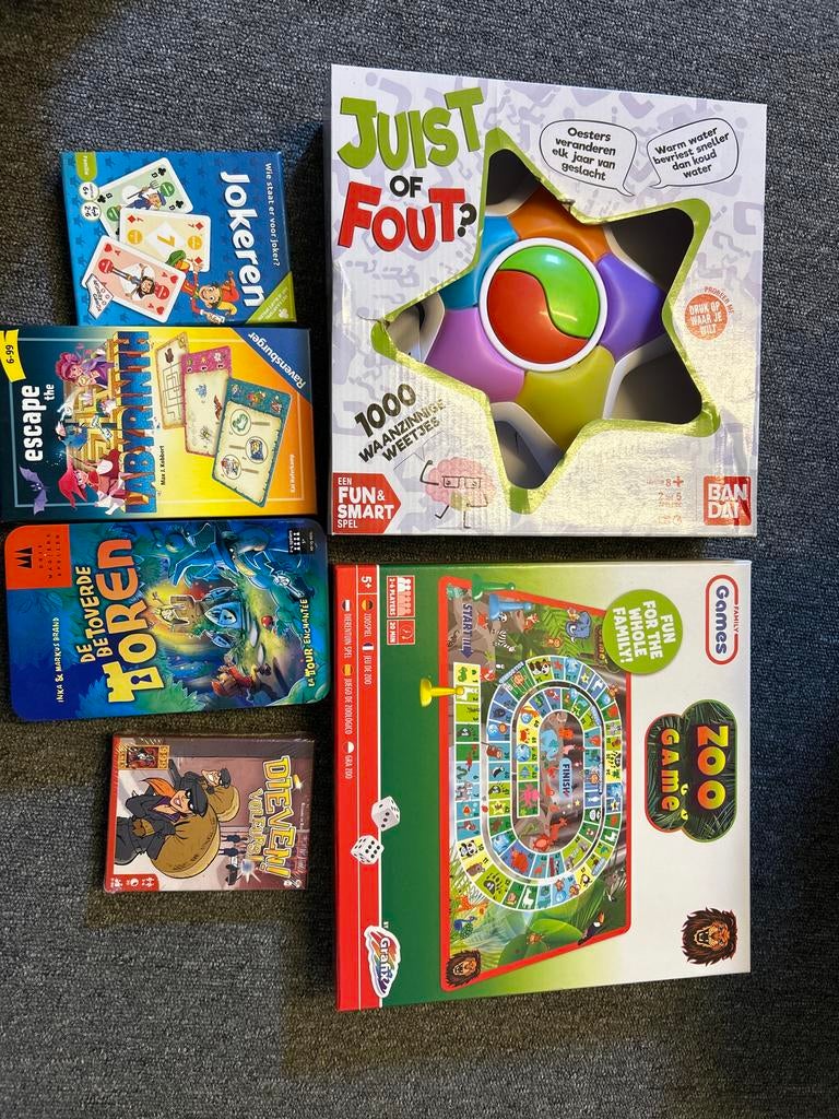 Diverse bordspellen en kaartspellen - Juist of Fout?, Hobby en Vrije tijd, Gezelschapsspellen | Bordspellen, Een of twee spelers