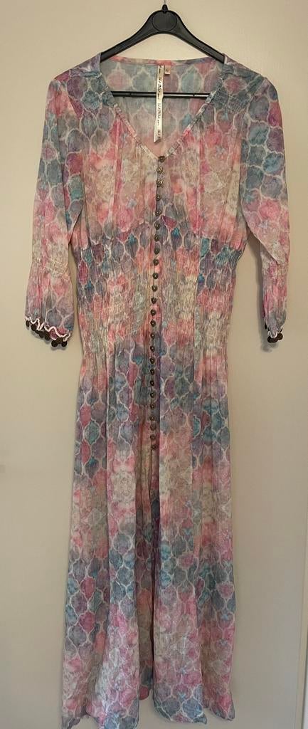 Isla Ibiza Bonita jurk van viscose maat L, Maat 38/40 (M), Ophalen of Verzenden, Zo goed als nieuw, Roze