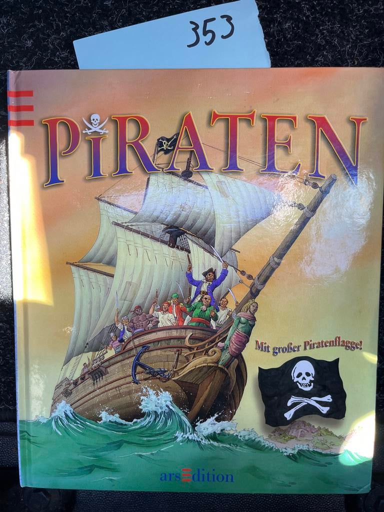 Piratenboek met vlag - arsEdition, Boeken, Ophalen of Verzenden, Zo goed als nieuw, Fictie algemeen