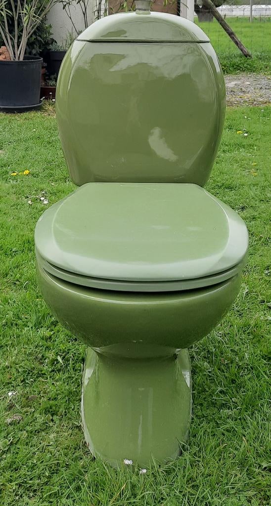 Vintage duoblok toiletpot Sphinx, Ophalen, Gebruikt, Chroom, Toilet