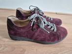Sch41 - Auberginekleurige Hartjes schoenen mt 7 = 40,5 (1), Ophalen of Verzenden, Zo goed als nieuw, Zwart, Sneakers of Gympen