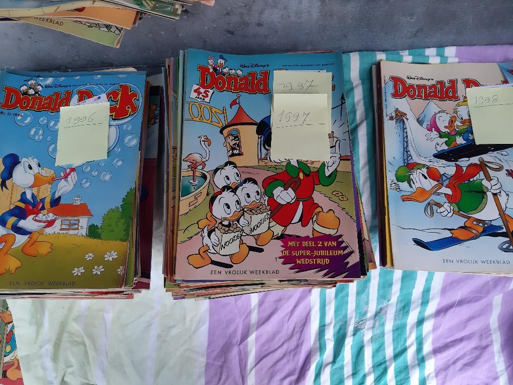 Donald Duck jaargangen, 1996, 1997, 1998 etc;, Donald Duck, Meerdere stripboeken, Ophalen, Gelezen