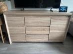 Dressoir 138cm eiken look, 100 tot 150 cm, Zo goed als nieuw, Met lade(s), 25 tot 50 cm