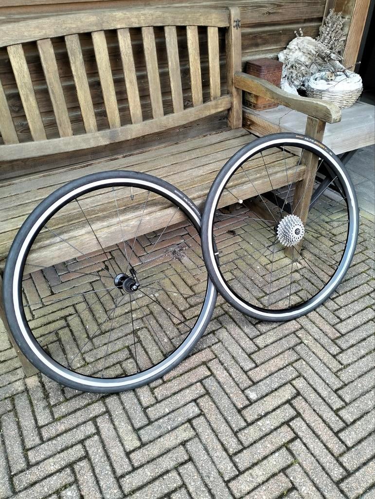 Shimano wielset met Miche cassette, Gebruikt, Shimano, Ophalen, Wiel