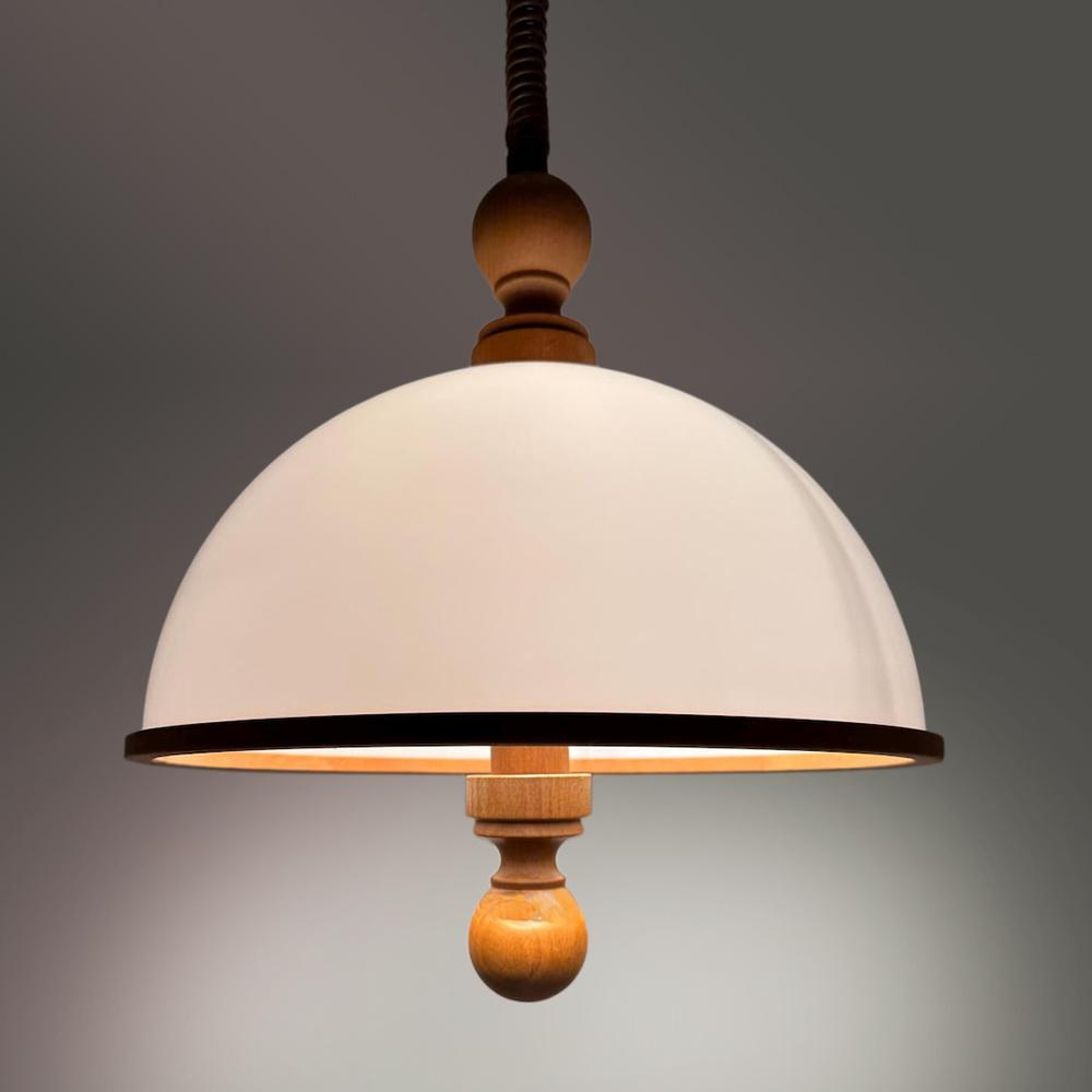 Vintage Steinhauer hanglamp, Hout, -, -, Ophalen of Verzenden