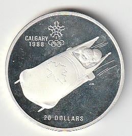 20  dollars 1987  Canada. km. 160    proof/unc, Postzegels en Munten, Munten | Amerika, Ophalen of Verzenden, Noord-Amerika, Losse munt