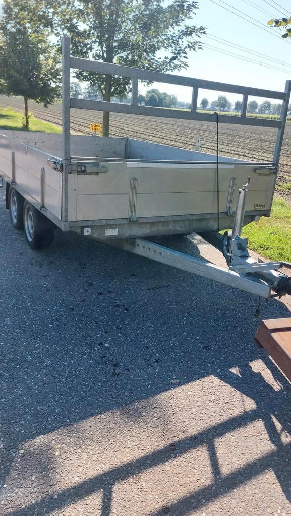 Nette Plateauwagen Powertrailer 3000kg - Belgische papieren, Auto diversen, Aanhangers en Bagagewagens, Gebruikt, Ophalen of Verzenden