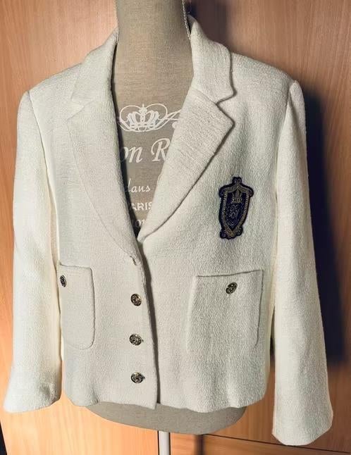 Zara offwhite jasje maat 44[dm]