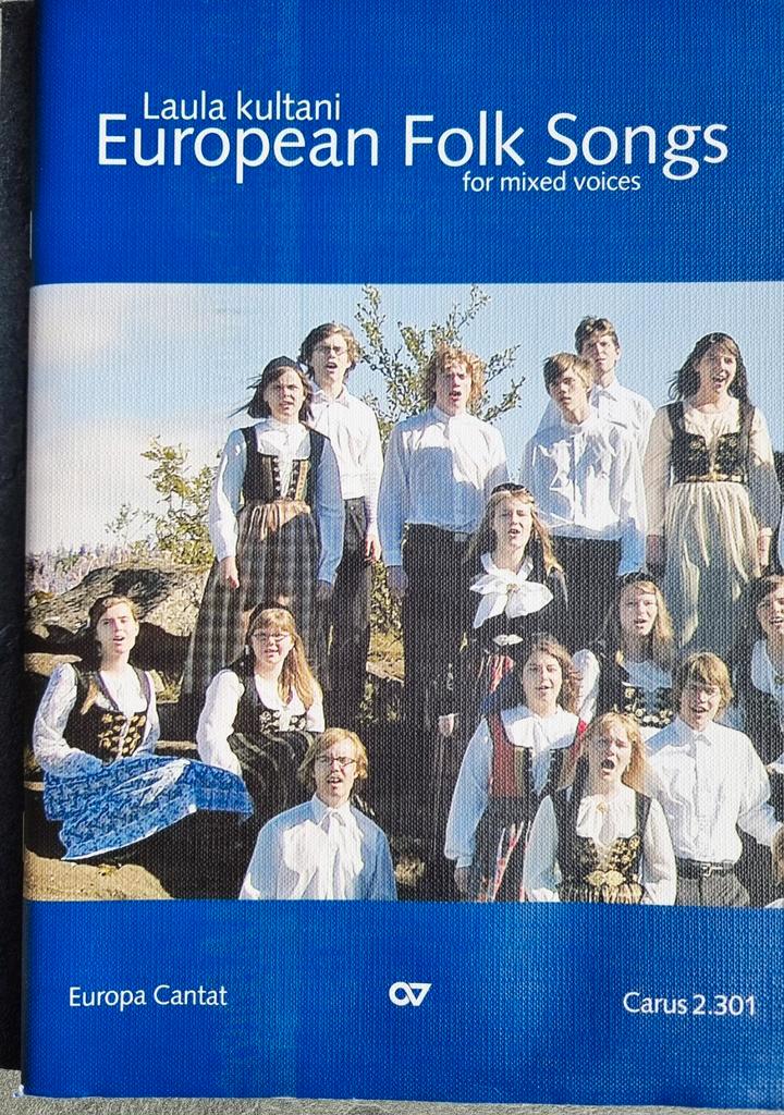 Laula kultani: Europese Volksliederen voor Gemengde stemmen., Muziek en Instrumenten, Bladmuziek, Zo goed als nieuw, Thema, Wereldmuziek