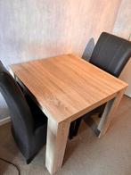 Eettafel setje 80x80 + 2 stoelen, Ophalen, Twee