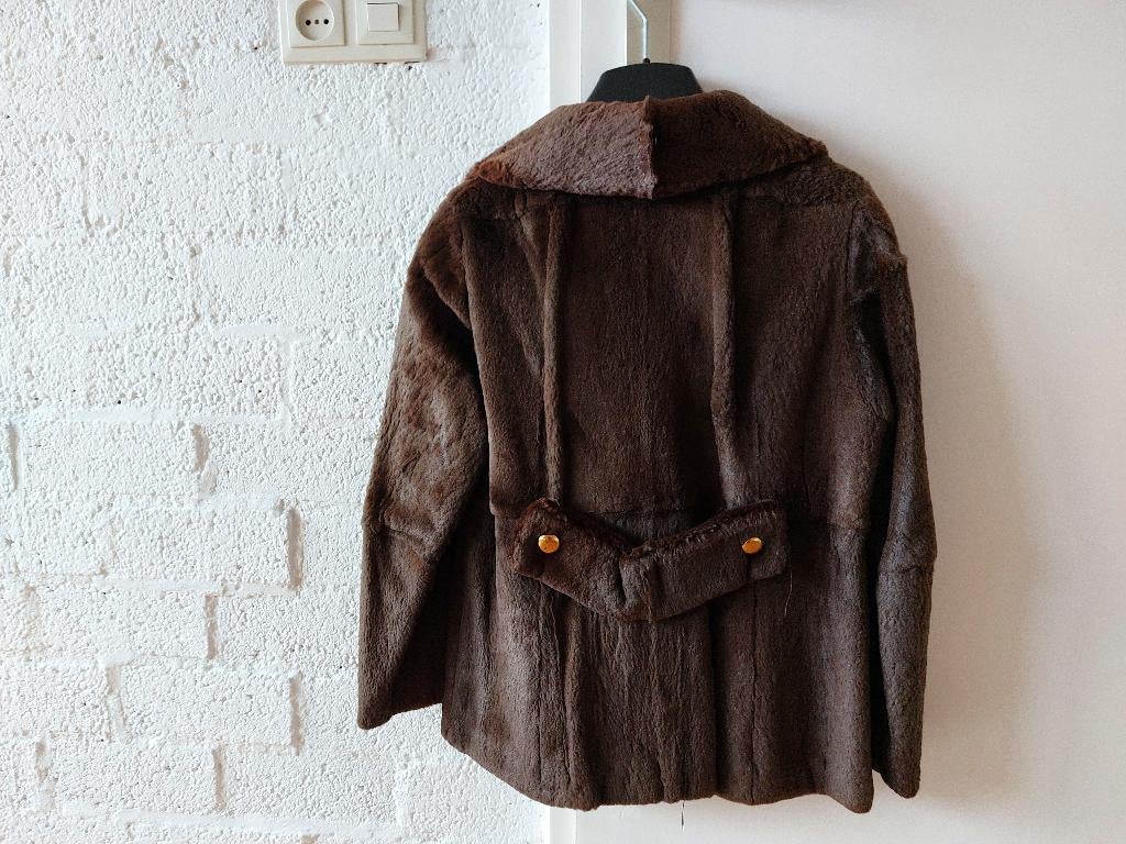 bontjas, Ophalen of Verzenden, Zo goed als nieuw, Maat 34 (XS) of kleiner, Bruin