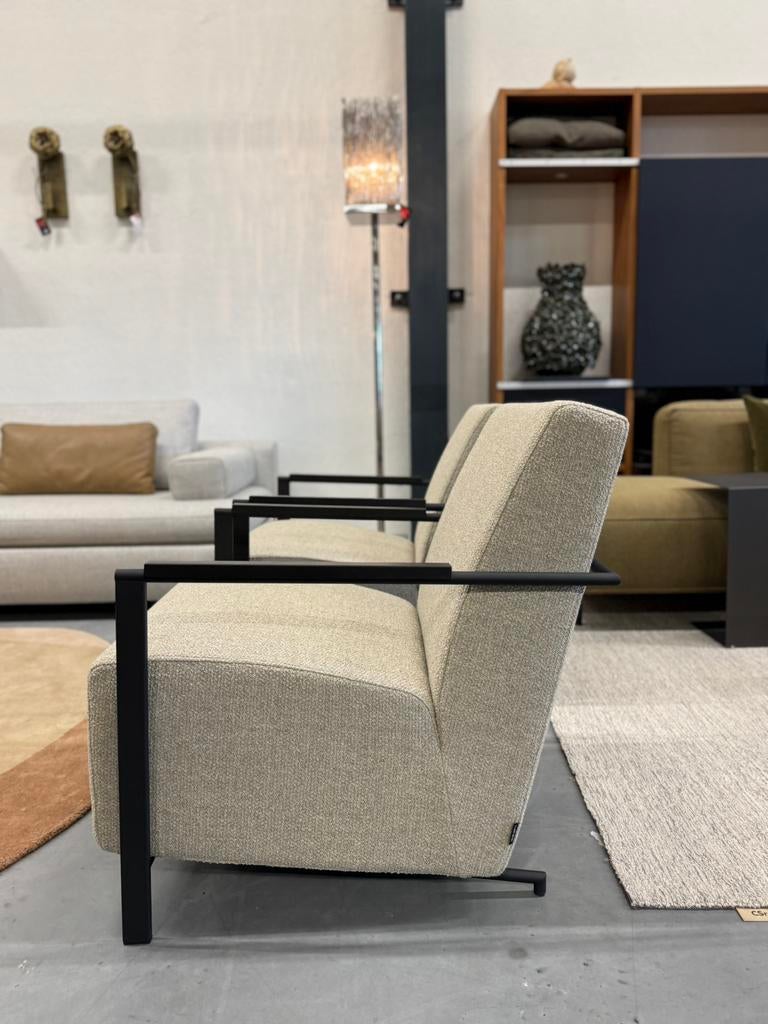 2 Nieuw Harvink Alowa Fauteuil Monza off white Design Stoel, Huis en Inrichting, Fauteuils, Harvink, Nieuw, 75 tot 100 cm, Ophalen of Verzenden