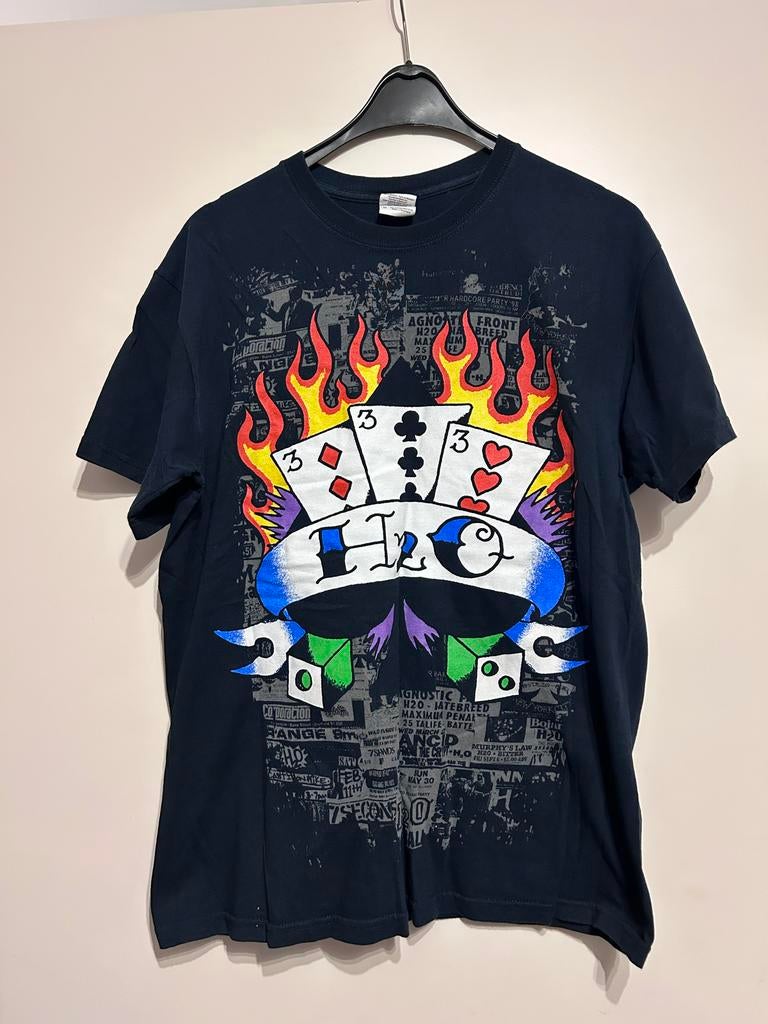 H2O Hardcore Band T-shirt Zwart Maat M, Ophalen of Verzenden, Gedragen, Maat 48/50 (M), Zwart