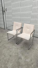 2 Arco Frame - Creme (stof), Huis en Inrichting, Stoelen, Ophalen of Verzenden, Gebruikt