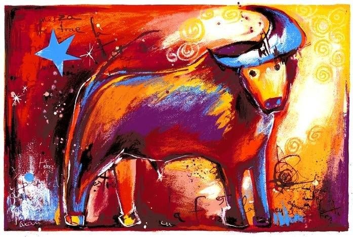 Zeefdruk Angeles Nieto - Toro, Ophalen