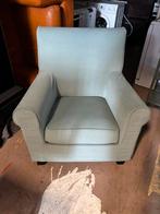 Ruime fauteuil - lichtgroen - 90x75x45H, 1025xe, 75 tot 100 cm, Ophalen of Verzenden, Zo goed als nieuw