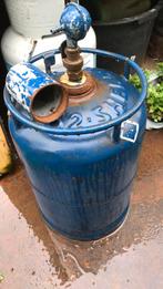 Gasfles Shell butaan met inhoud, Ophalen, Gebruikt