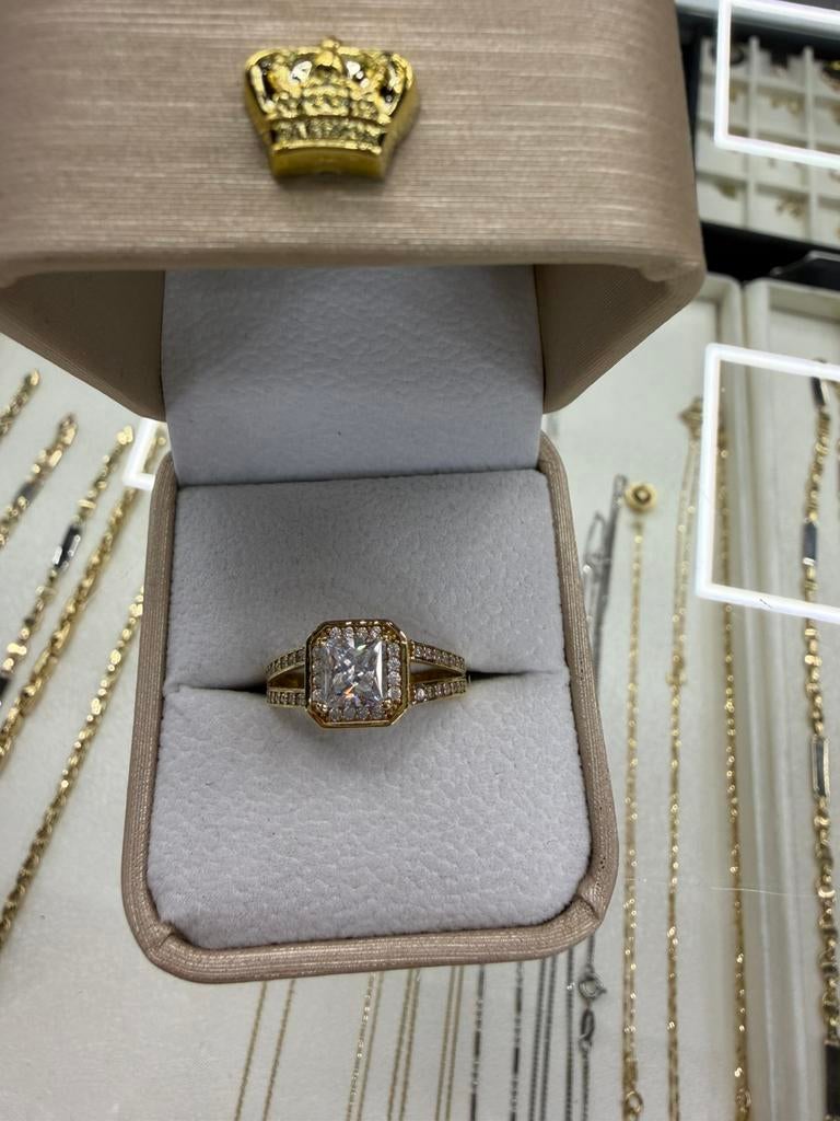 Gouden ring, Ophalen of Verzenden, Nieuw, Goud, Dame