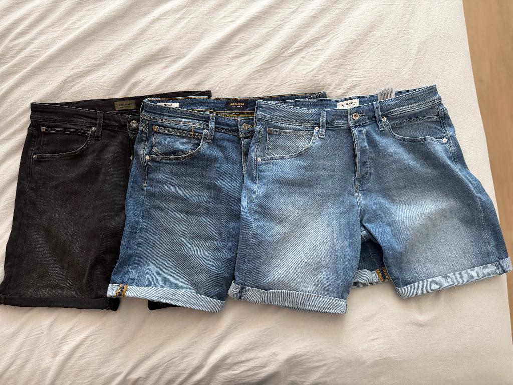 Jack & Jones Rick Korte broek XL 3x, Kleding | Heren, Broeken en Pantalons, Nieuw, Maat 56/58 (XL), Blauw, Ophalen of Verzenden