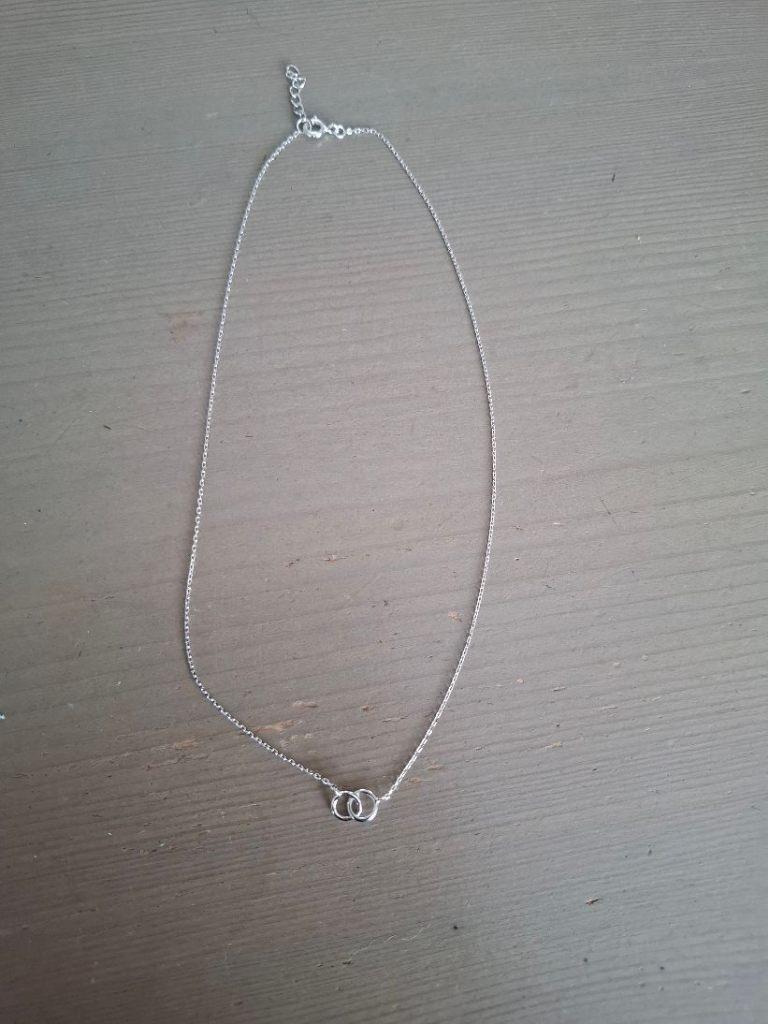 nieuw zilveren ketting met hartjes incl. verzenden., Verstelbaar, Nieuw, Ophalen of Verzenden, Zilver
