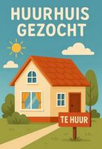 Met spoed (t)huis gezocht voor gezin met kinderen. Twenthe., 50 m² of meer, Overige regio's