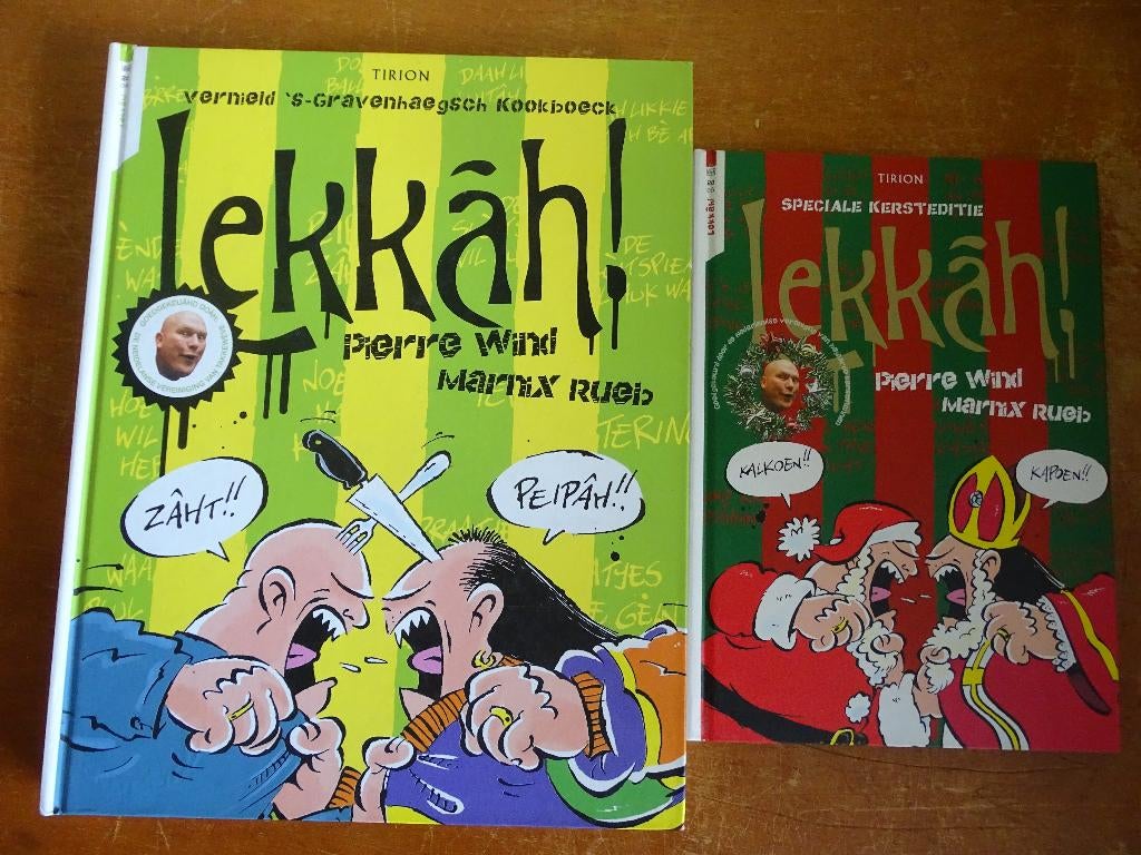 Haagse Harry kookboeken met pierre Wind + Kerst editie, Eén stripboek, Ophalen, Zo goed als nieuw