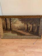 J van Riemsdijk Schilderij boslandschap, Ophalen of Verzenden