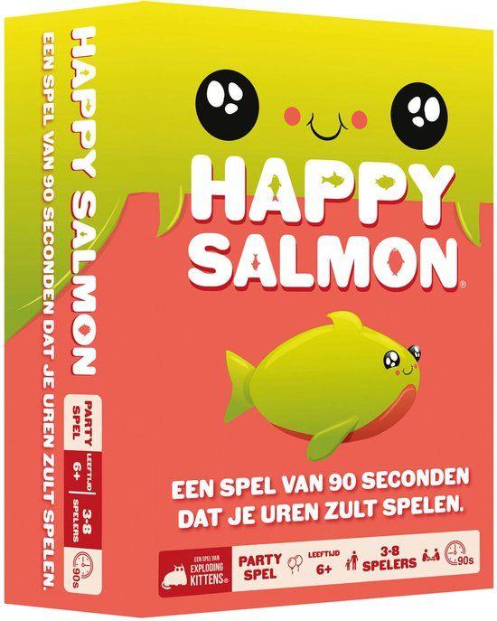 Happy Salmon, Vijf spelers of meer, Ophalen of Verzenden, Zo goed als nieuw, Exploding Kittens