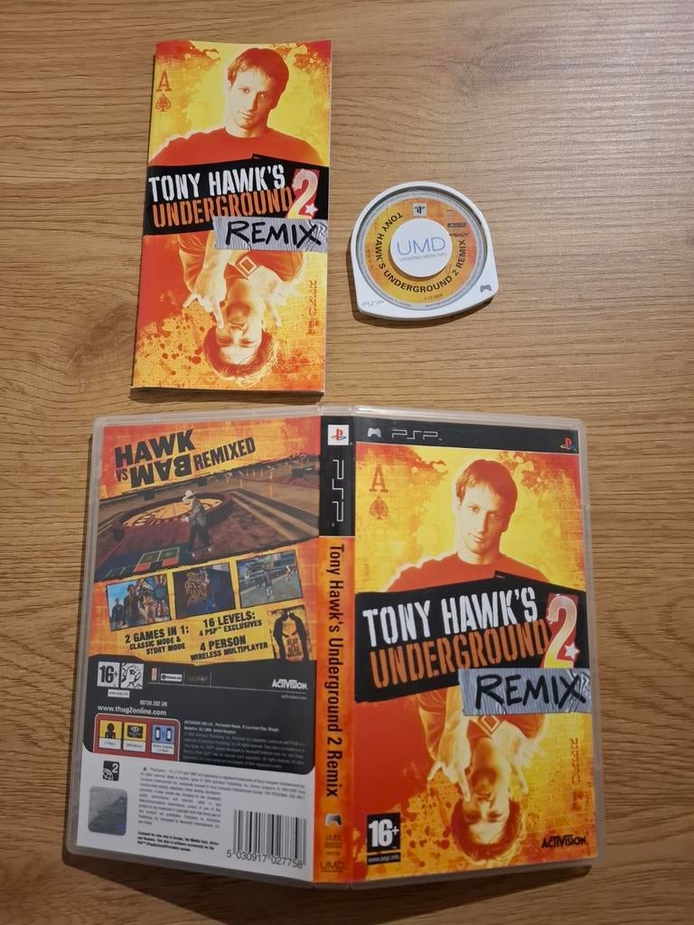 PSP spel – Tony Hawk’s Underground 2 Remix compleet in doos, Spelcomputers en Games, 1 speler, Ophalen of Verzenden, Sport, Vanaf 3 jaar
