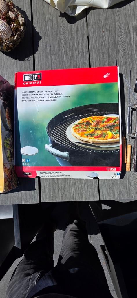 BBQ Accessoires Set: Weber Pizzasteen, Gourmet Set & Tools, Ophalen of Verzenden, Nieuw, Weber, European Outdoor Chef