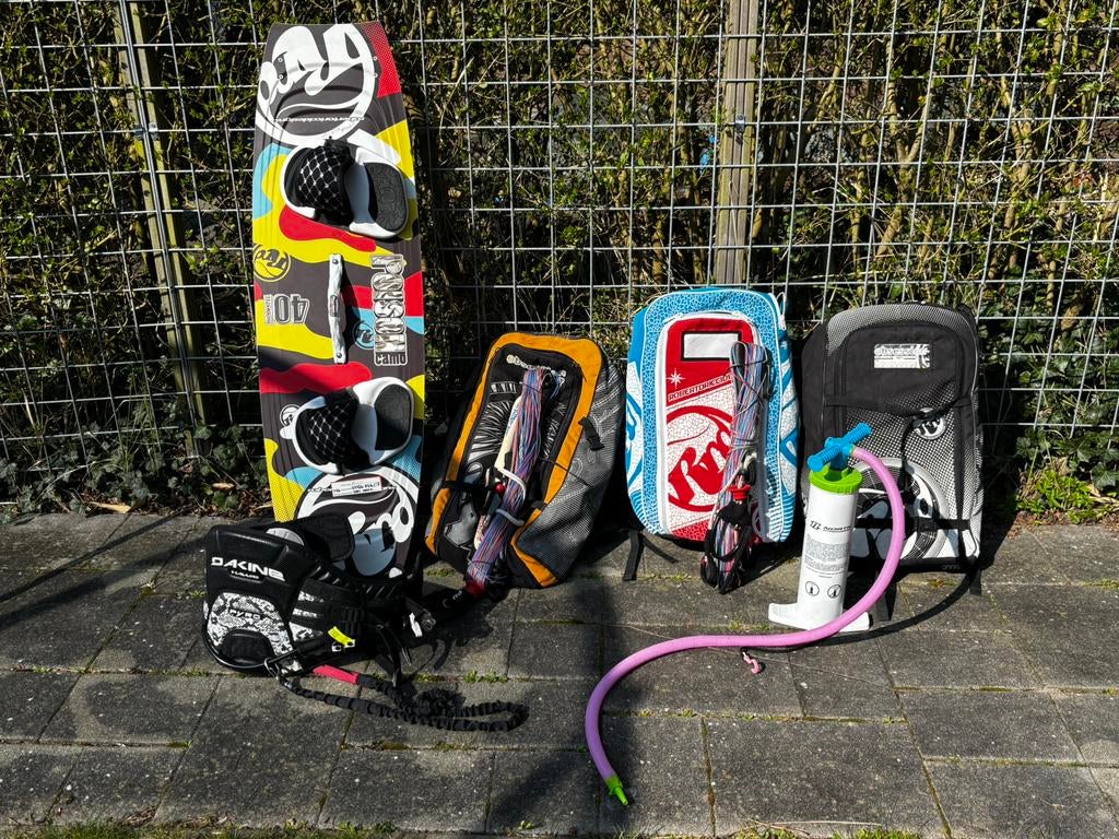 RRD Board, Obsession kites 7, 9, 12m met 2 bars and harness, Watersport en Boten, Kitesurfen, Ophalen, Gebruikt, Twintip, 9 m²
