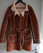 Gevoerde Suède jas, Ophalen of Verzenden, Zo goed als nieuw, Maat 38/40 (M), Bruin
