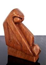 Prachtig Houten Beeld Amsterdamse School Baviaan #2, Antiek en Kunst, Kunst | Beelden en Houtsnijwerken, Art deco, Ophalen of Verzenden