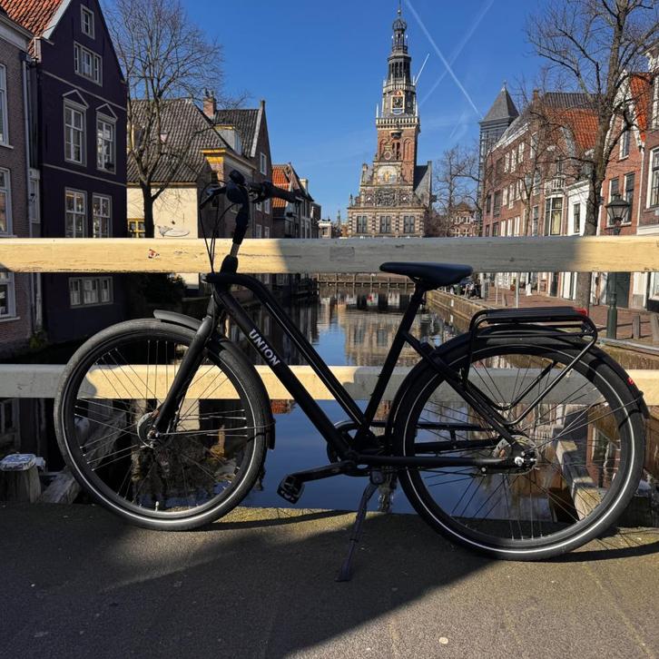 Union Lite Damesfiets Zwart | Nette Staat, Fietsen en Brommers, Fietsen | Dames | Damesfietsen, Zo goed als nieuw