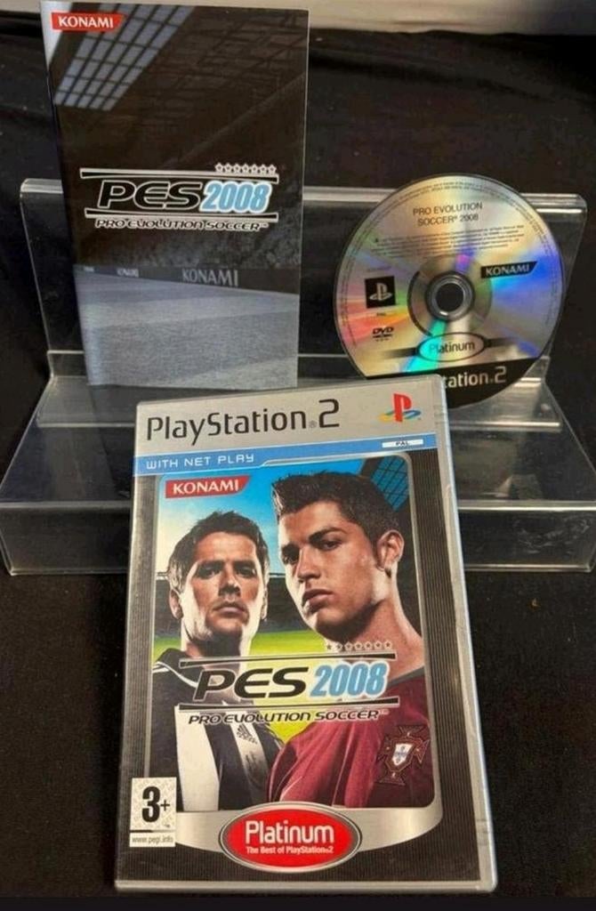 PES 2008 Pro Evolution Soccer PS2 - Zo goed als nieuw, Konami Digital Entertainment B.V., 1183 NW Amstelveen, Nederland, 2 spelers
