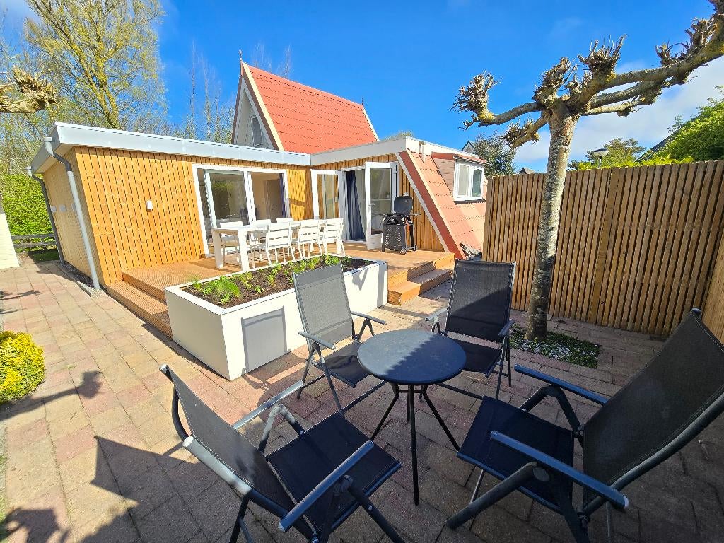 Vakantiehuisje aan de zee te huur met lastminute korting, Recreatiepark, Wasmachine, 3 slaapkamers, 6 personen