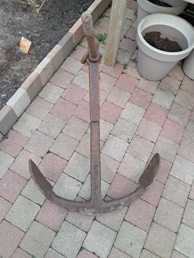Anker, smeedijzer, handgemaakt, antiek, Ophalen