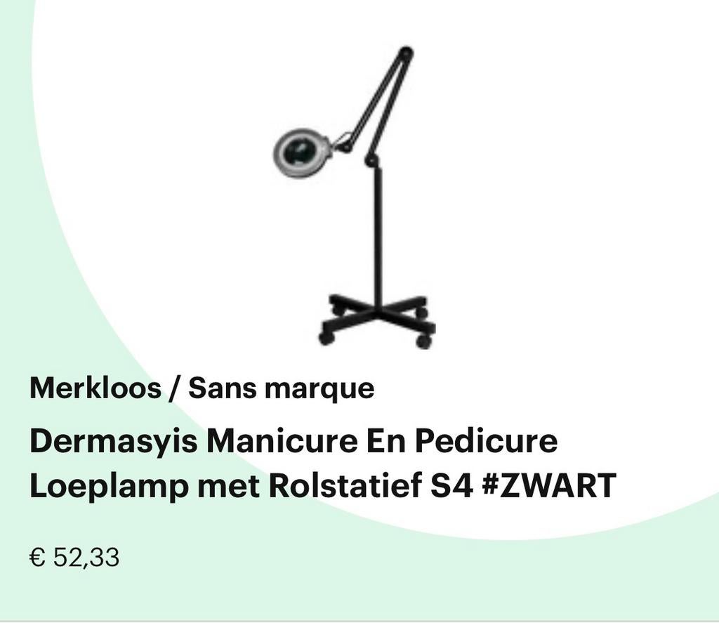Loeplamp voor salon. Zwart, Ophalen, Zo goed als nieuw, Loeplamp