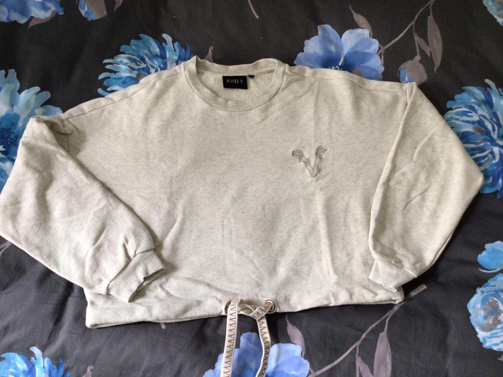 Josh V cropped sweater, Verzenden, Zo goed als nieuw, Maat 38/40 (M), Beige